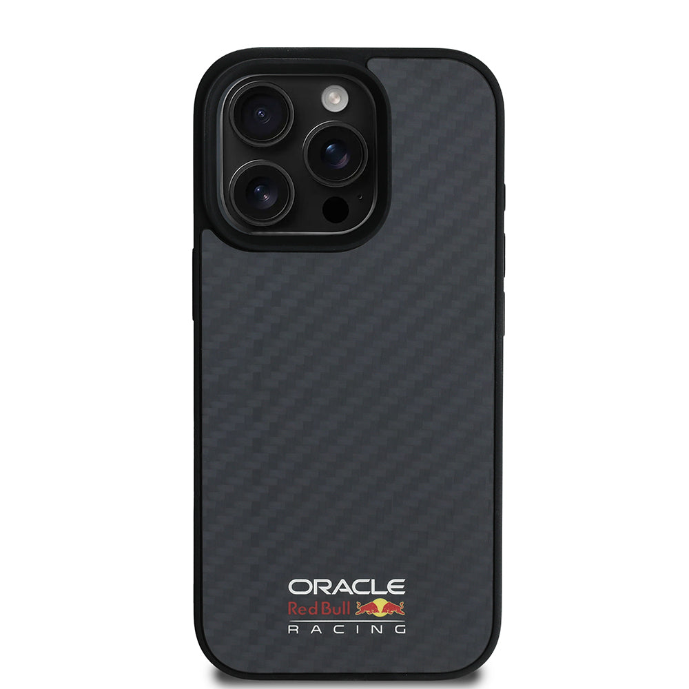 iPhone 16 Pro Kılıf Redbull Orijinal Lisanslı M-safe Şarj Özellikli Karbon Fiber Tasarımlı Parlayan Logolu Kılıf
