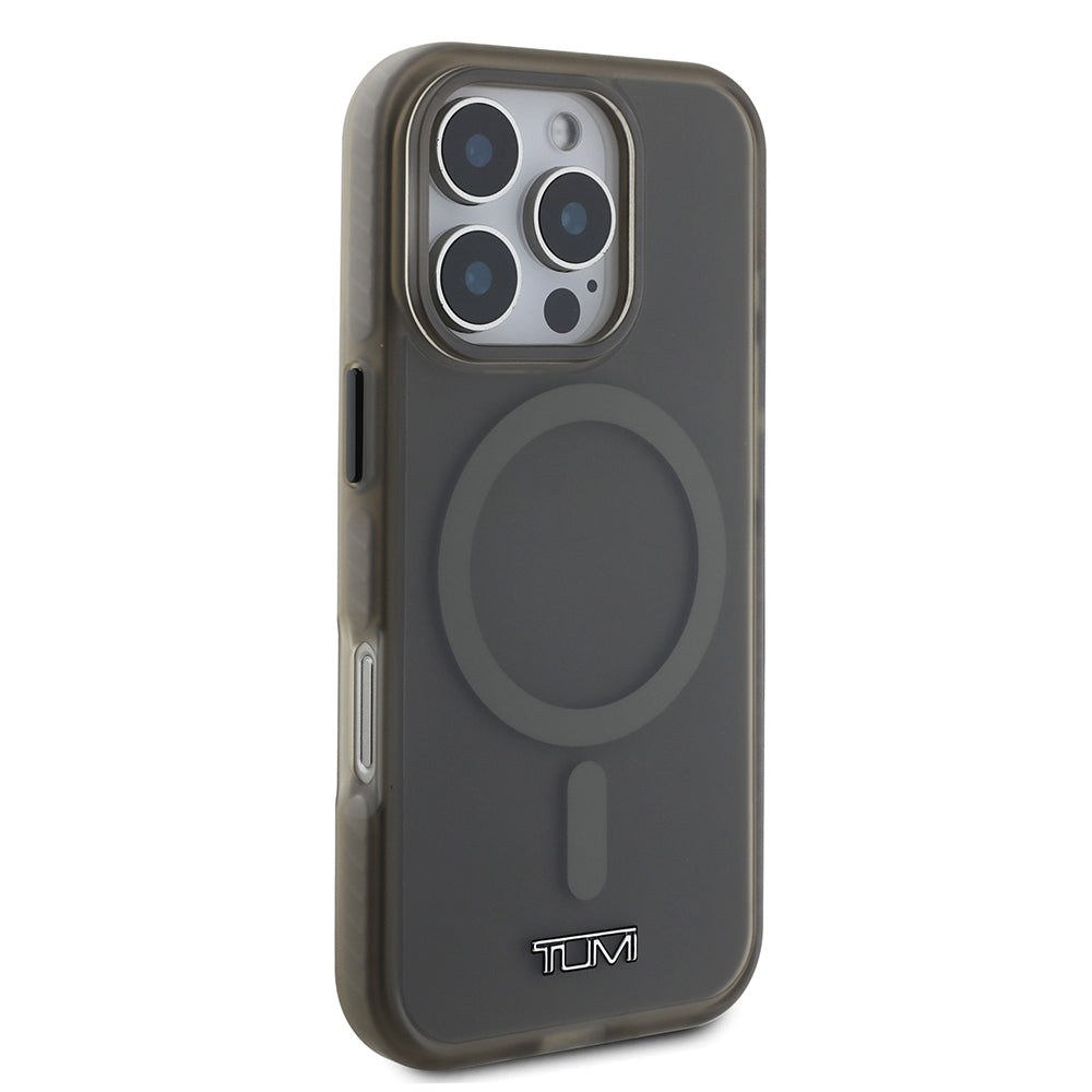 iPhone 16 Pro Kılıf TUMI Orijinal Lisanslı M-safe Şarj Özellikli Airbagli Buzlu Transparan Kılıf