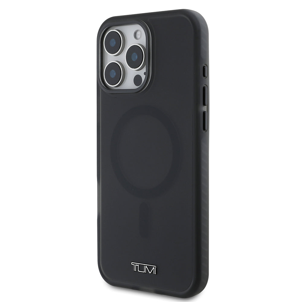 iPhone 16 Pro Kılıf TUMI Orijinal Lisanslı M-safe Şarj Özellikli Airbagli Buzlu Transparan Kılıf