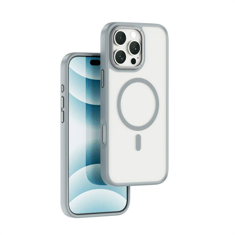 iPhone 16 Pro Kılıf Wiwu FGG-012 ArmorPro Serisi M-safe Şarj Özellikli Parmak İzi Bırakmayan Kılıf