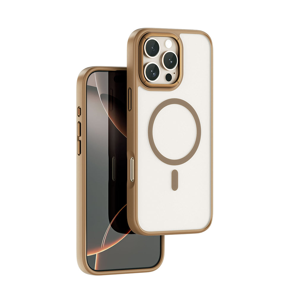 iPhone 16 Pro Kılıf Wiwu FGG-012 ArmorPro Serisi M-safe Şarj Özellikli Parmak İzi Bırakmayan Kılıf