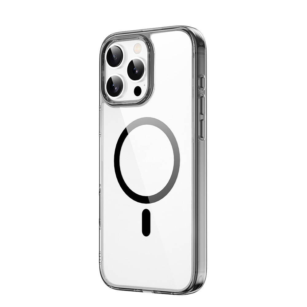 iPhone 16 Pro Kılıf Wiwu MCC-101 iShield Pro Serisi M-safe Şarj Özellikli Crystal Sert PC Kılıf