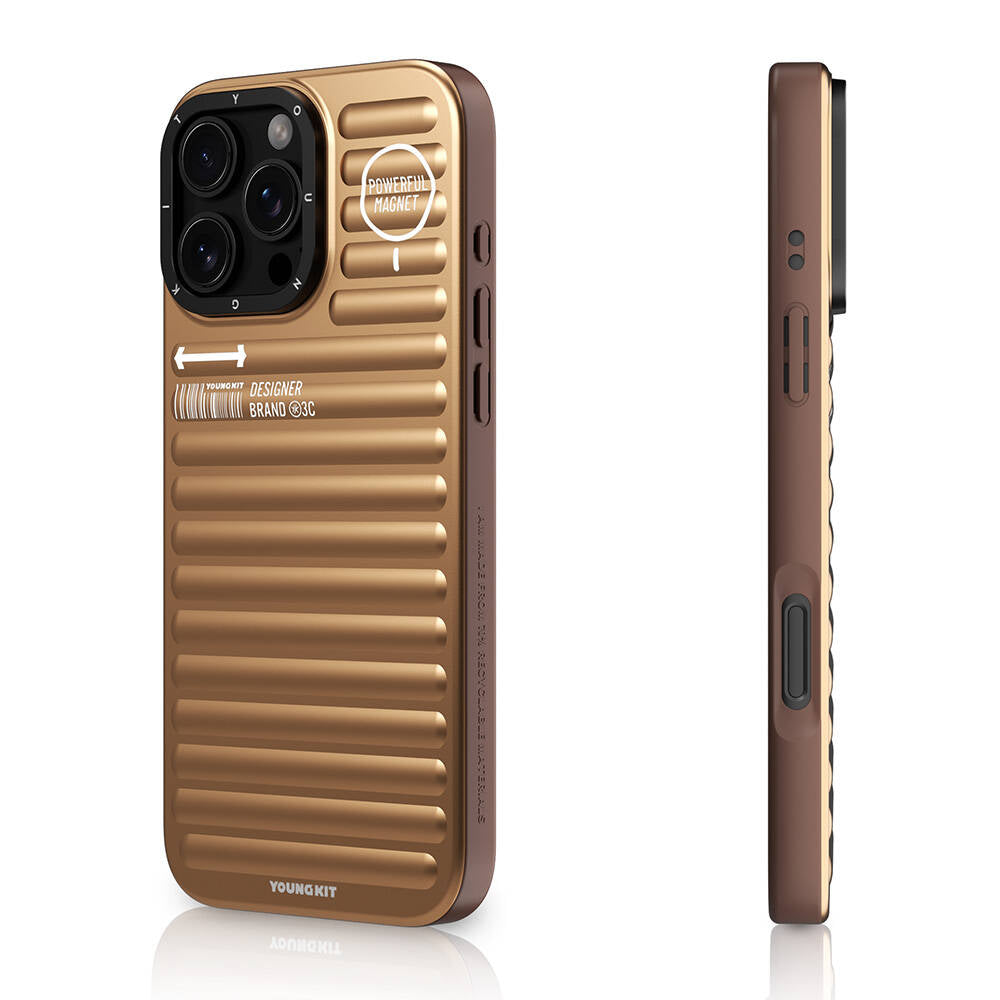iPhone 16 Pro M-safe Şarj Özellikli Kılıf Mat Renkli Tasarım Youngkit Original Serisi Kılıf