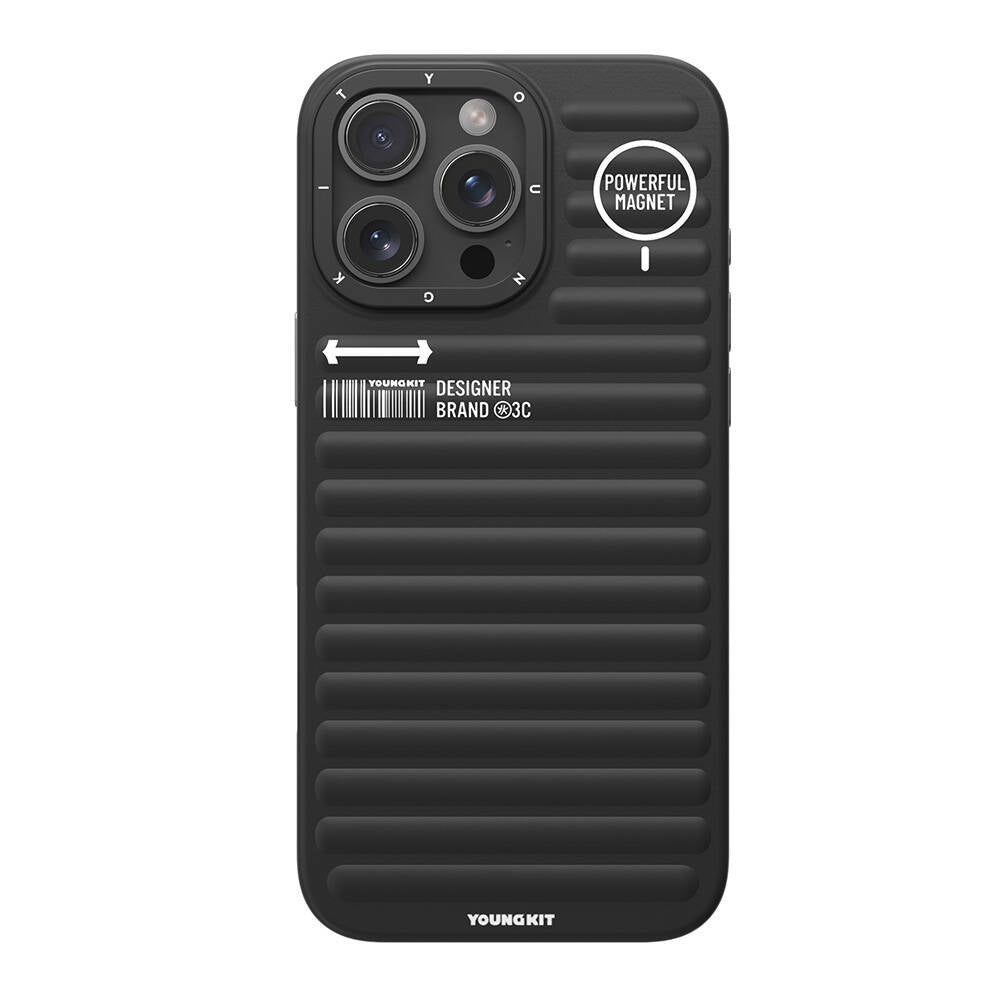 iPhone 16 Pro M-safe Şarj Özellikli Kılıf Mat Renkli Tasarım Youngkit Original Serisi Kılıf