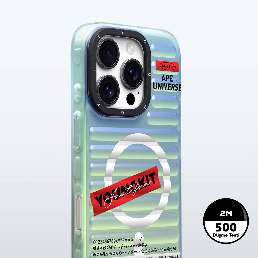 iPhone 16 Pro M-safe Şarj Özellikli Youngkit Chameleon Serisi Kılıf