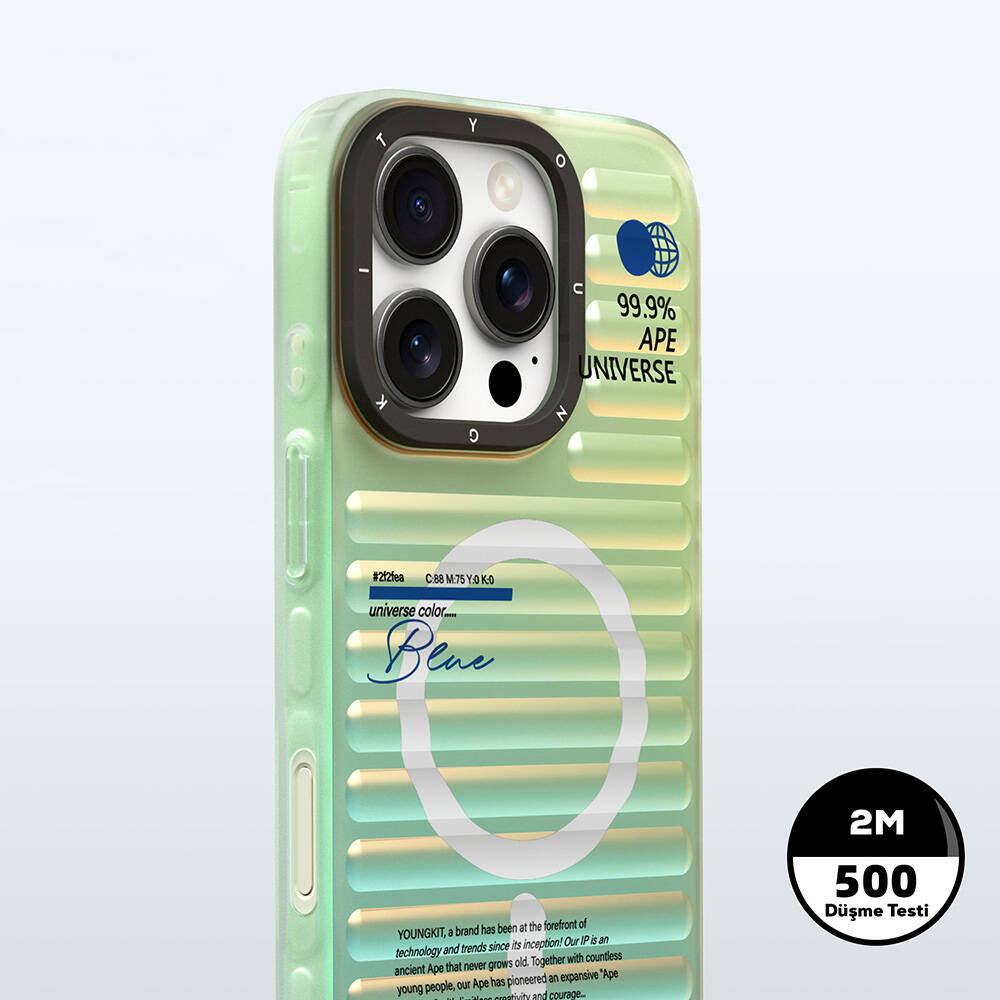 iPhone 16 Pro M-safe Şarj Özellikli Youngkit Chameleon Serisi Kılıf