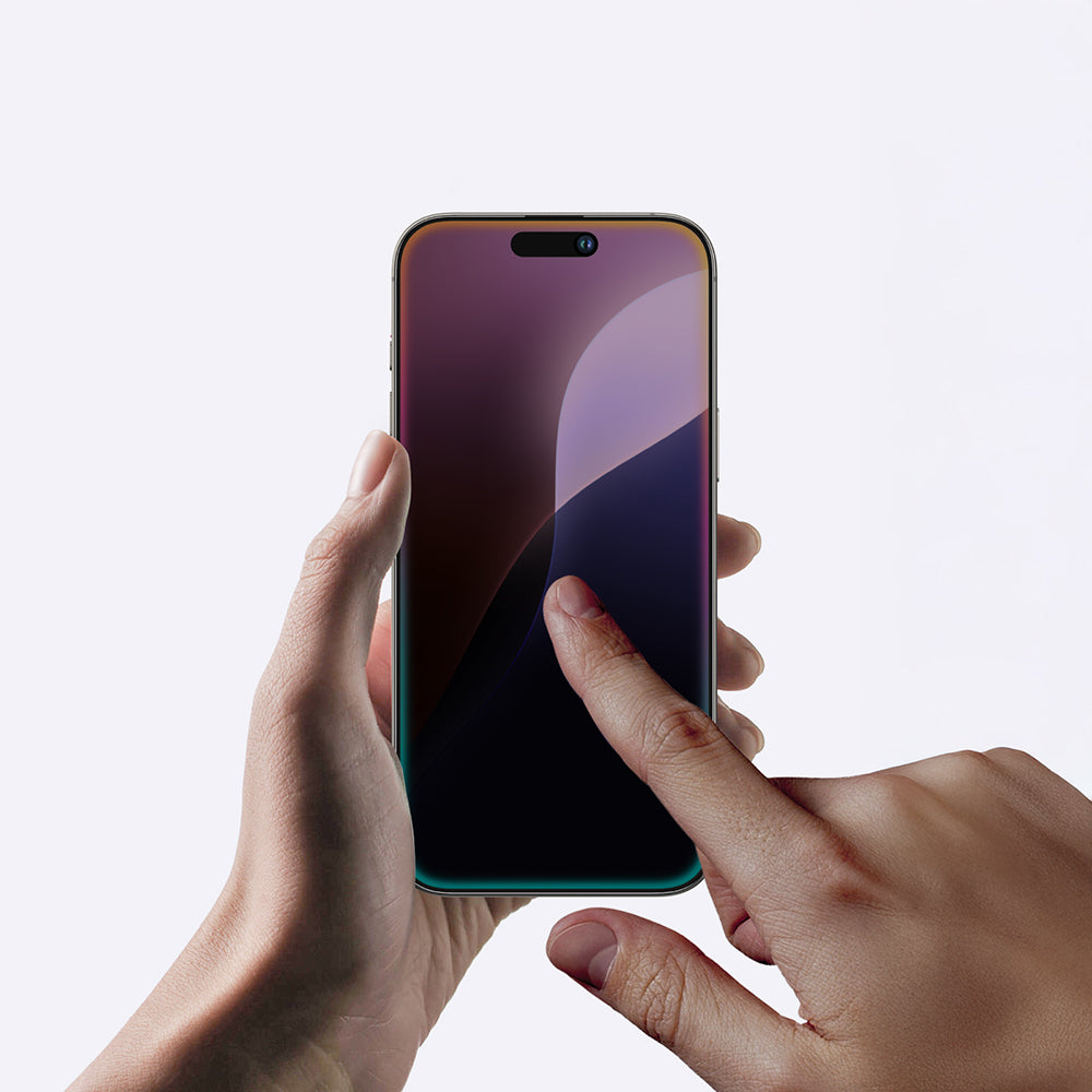 iPhone 16 Pro Max Amazingthing Radix Privacy Parmak İzi Bırakmayan Temperli Cam Ekran Koruyucu