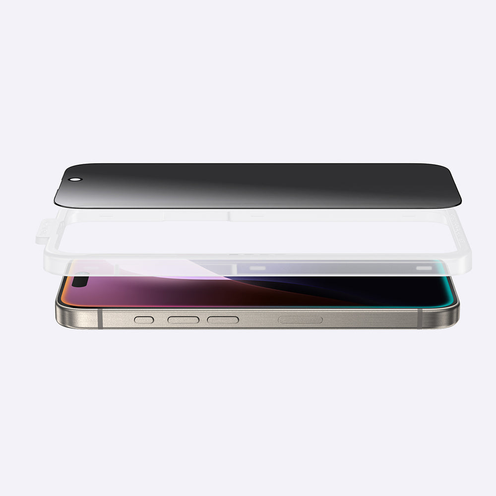 iPhone 16 Pro Max Amazingthing Radix Privacy Parmak İzi Bırakmayan Temperli Cam Ekran Koruyucu