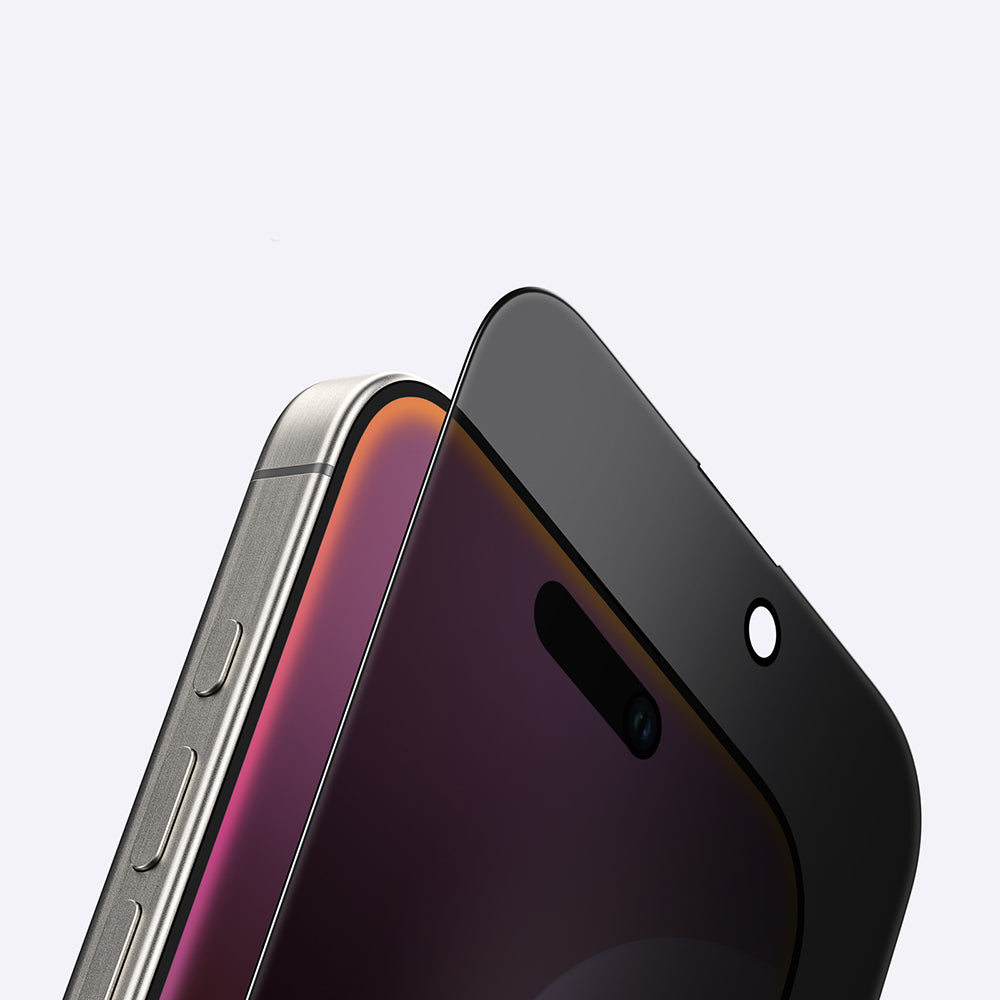 iPhone 16 Pro Max Amazingthing Radix Privacy Parmak İzi Bırakmayan Temperli Cam Ekran Koruyucu