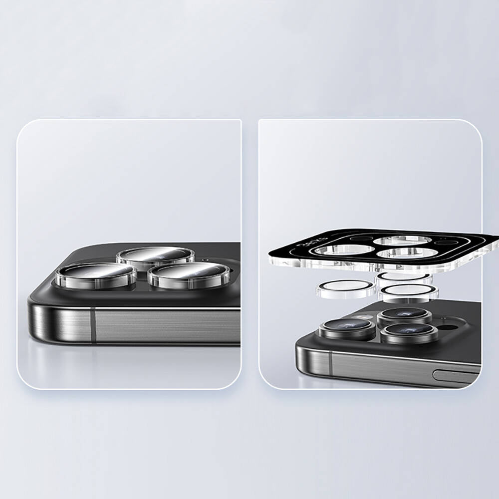 iPhone 16 Pro Max Benks AR Glass Warrior Transparan Premium Cam Kamera Lens Koruyucu