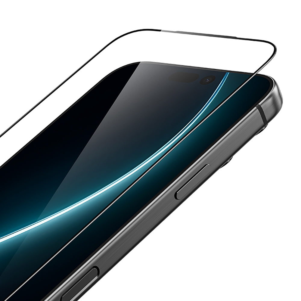 iPhone 16 Pro Max Benks Glass Warrior HD 0.3mm Ultra İnce 0.9mm Kenarları Güçlendirilmiş Cam Ekran Koruyucu + Kolay Uygulama Aparatlı