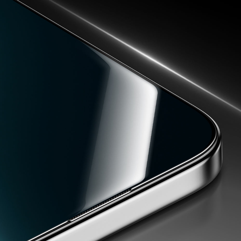 iPhone 16 Pro Max Benks Glass Warrior HD 0.3mm Ultra İnce 0.9mm Kenarları Güçlendirilmiş Cam Ekran Koruyucu + Kolay Uygulama Aparatlı