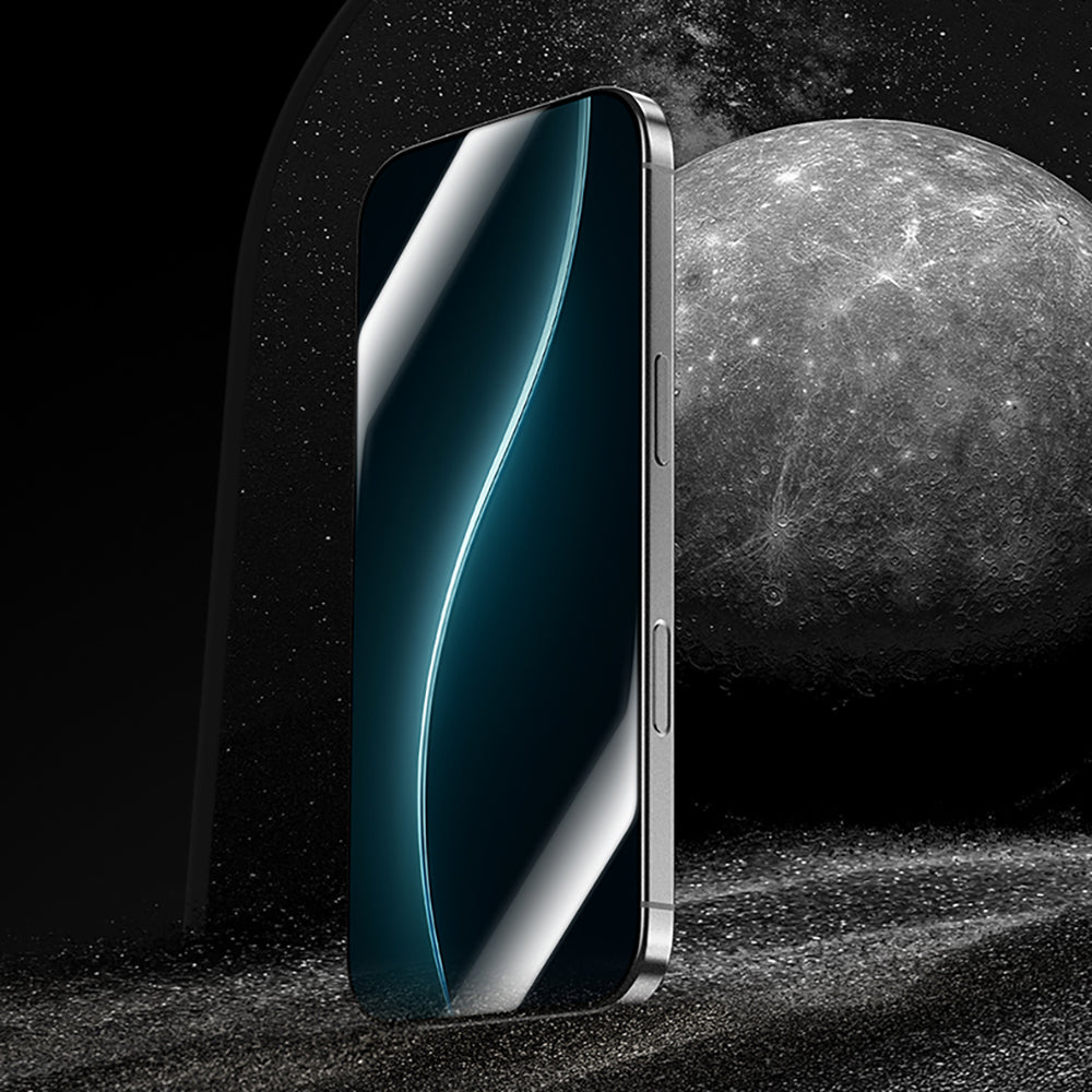 iPhone 16 Pro Max Benks Glass Warrior HD 0.3mm Ultra İnce 0.9mm Kenarları Güçlendirilmiş Cam Ekran Koruyucu + Kolay Uygulama Aparatlı