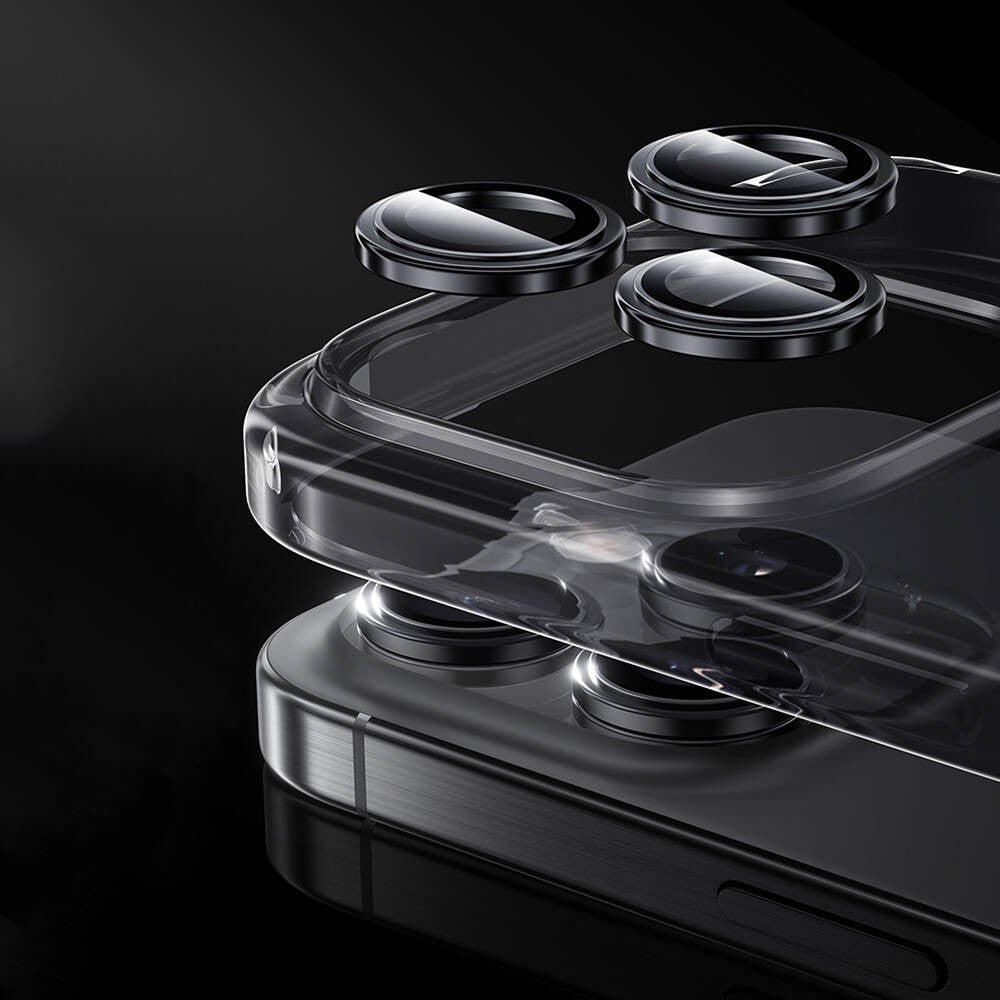 iPhone 16 Pro Max Benks Parlama Önleyici Glass Warrior Metal Kamera Lens Koruyucu