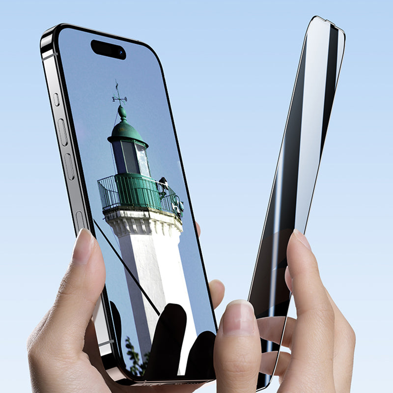 iPhone 16 Pro Max Benks Ultra İnce Kenarlı Privacy Hayalet Ekran Koruyucu + Kolay Uygulama Aparatlı