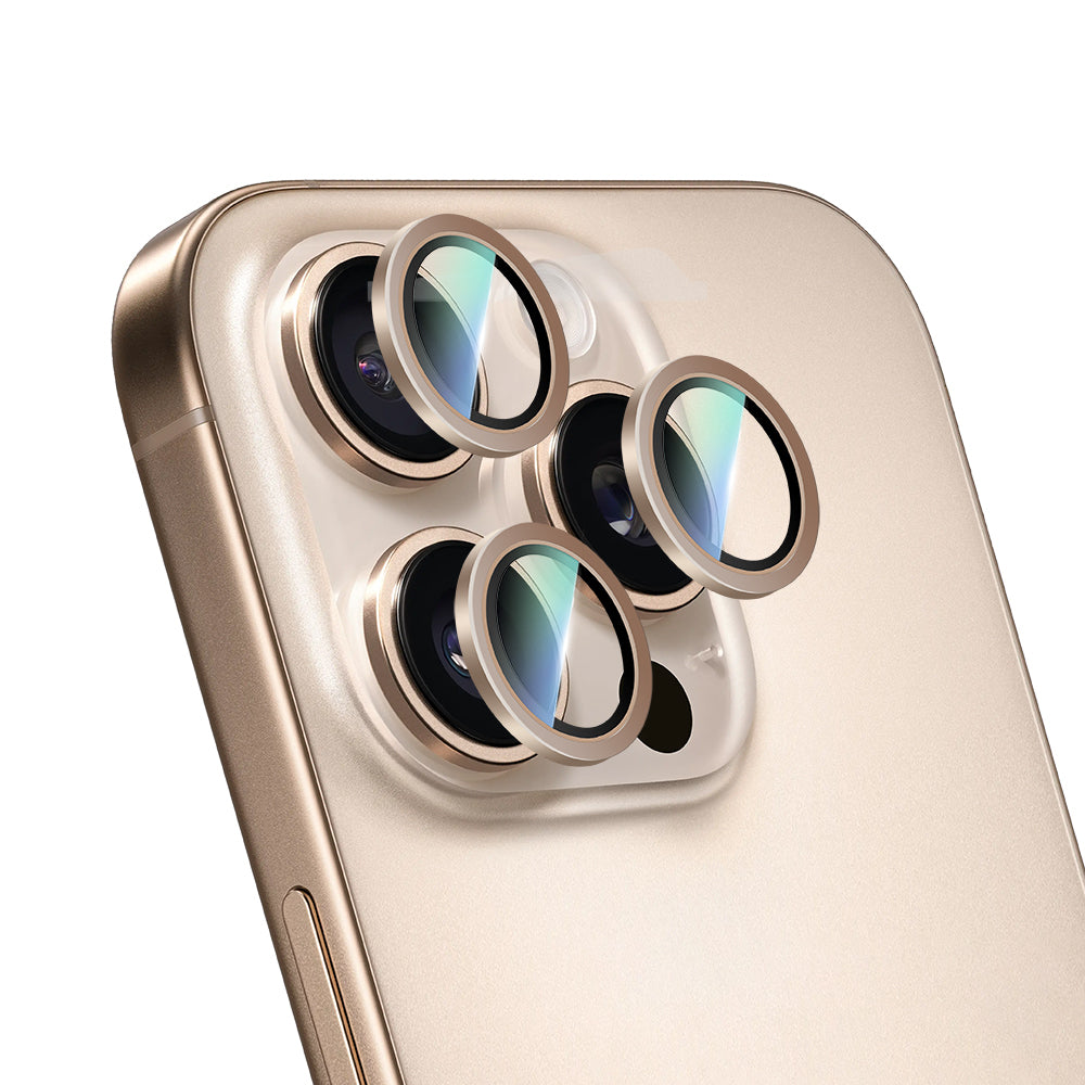 iPhone 16 Pro Max CaseWorld Alloy Serisi Oleofobik Anti Reflective Kamera Lens Koruyucu