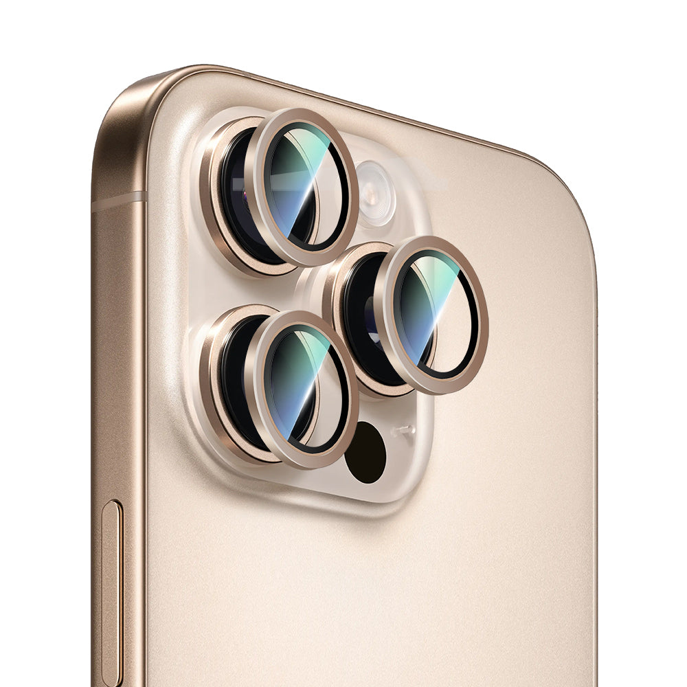 iPhone 16 Pro Max CaseWorld Alloy Serisi Oleofobik Anti Reflective Kamera Lens Koruyucu