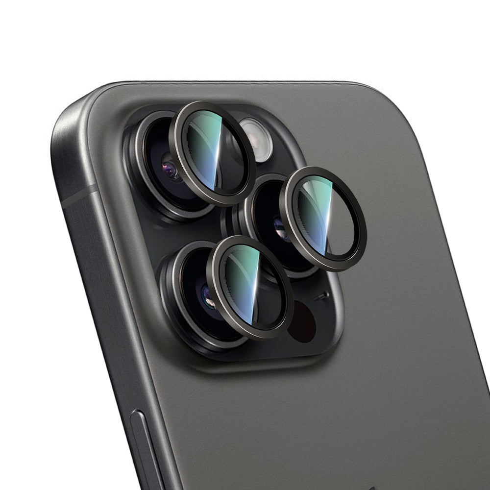 iPhone 16 Pro Max CaseWorld Alloy Serisi Oleofobik Anti Reflective Kamera Lens Koruyucu