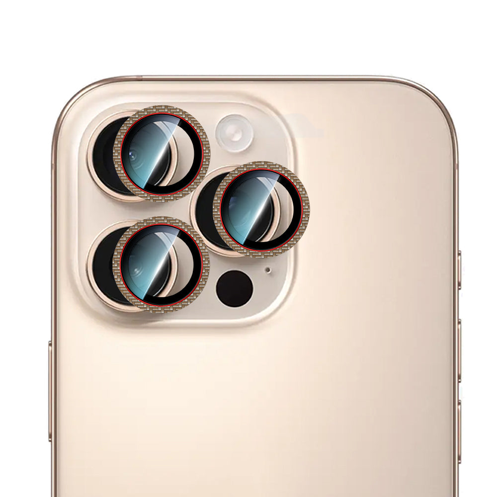 iPhone 16 Pro Max CaseWorld Karbon Fiber Serisi Anti Reflective Ultra Clear Kamera Lens Koruyucu