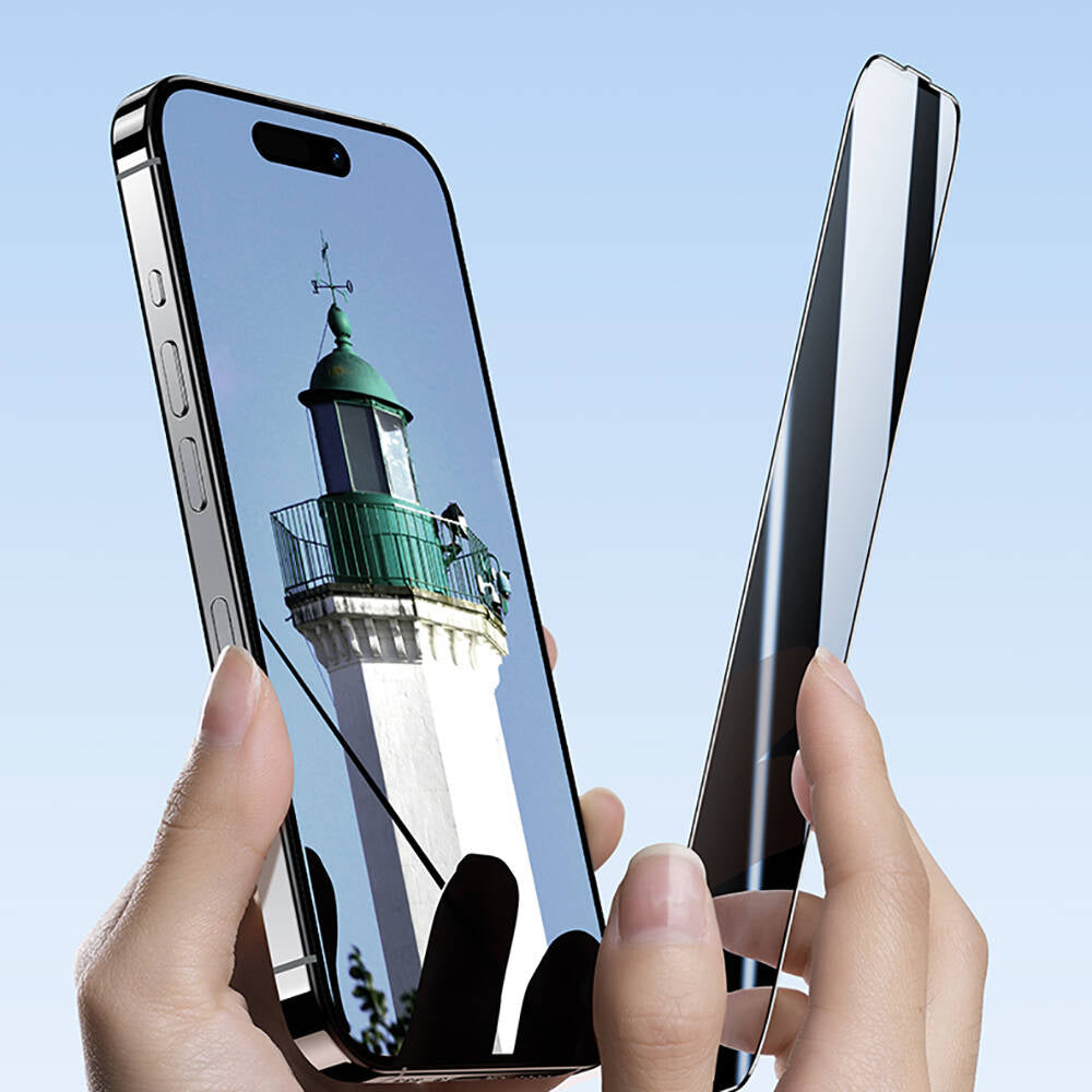 iPhone 16 Pro Max Hidrofobik Ve Oleofobik Özellikli Benks Air Shield Ekran Koruyucu 10"lu Paket