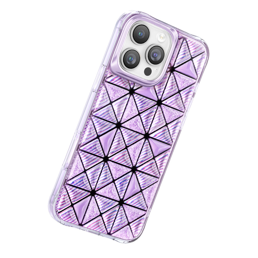 iPhone 16 Pro Max Kılıf 3D Buz Blok Desenli Zore Paris Kairo TPU Kılıf