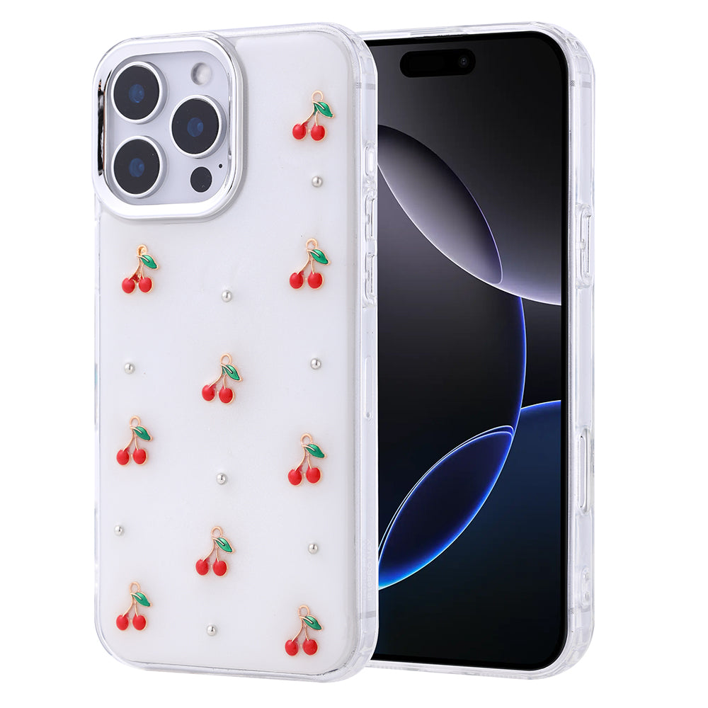 iPhone 16 Pro Max Kılıf Airbag Tasarımlı Simli Şeffaf Zore Kutup Kılıf