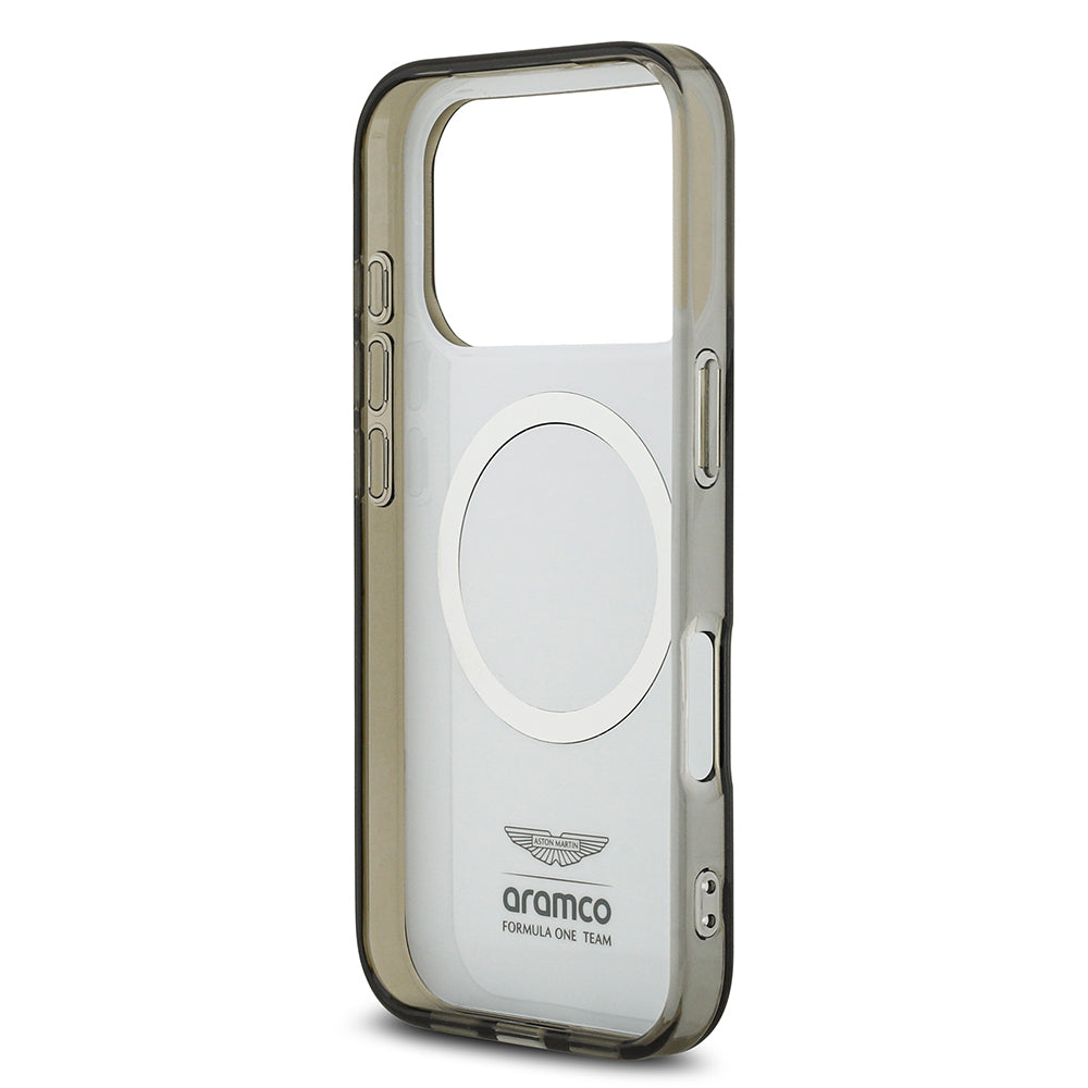 iPhone 17 Pro Kılıf Aston Martin Orijinal Lisanslı M-safe Şarj Özellikli IML Baskı Logolu Formula Tasarımlı Kılıf