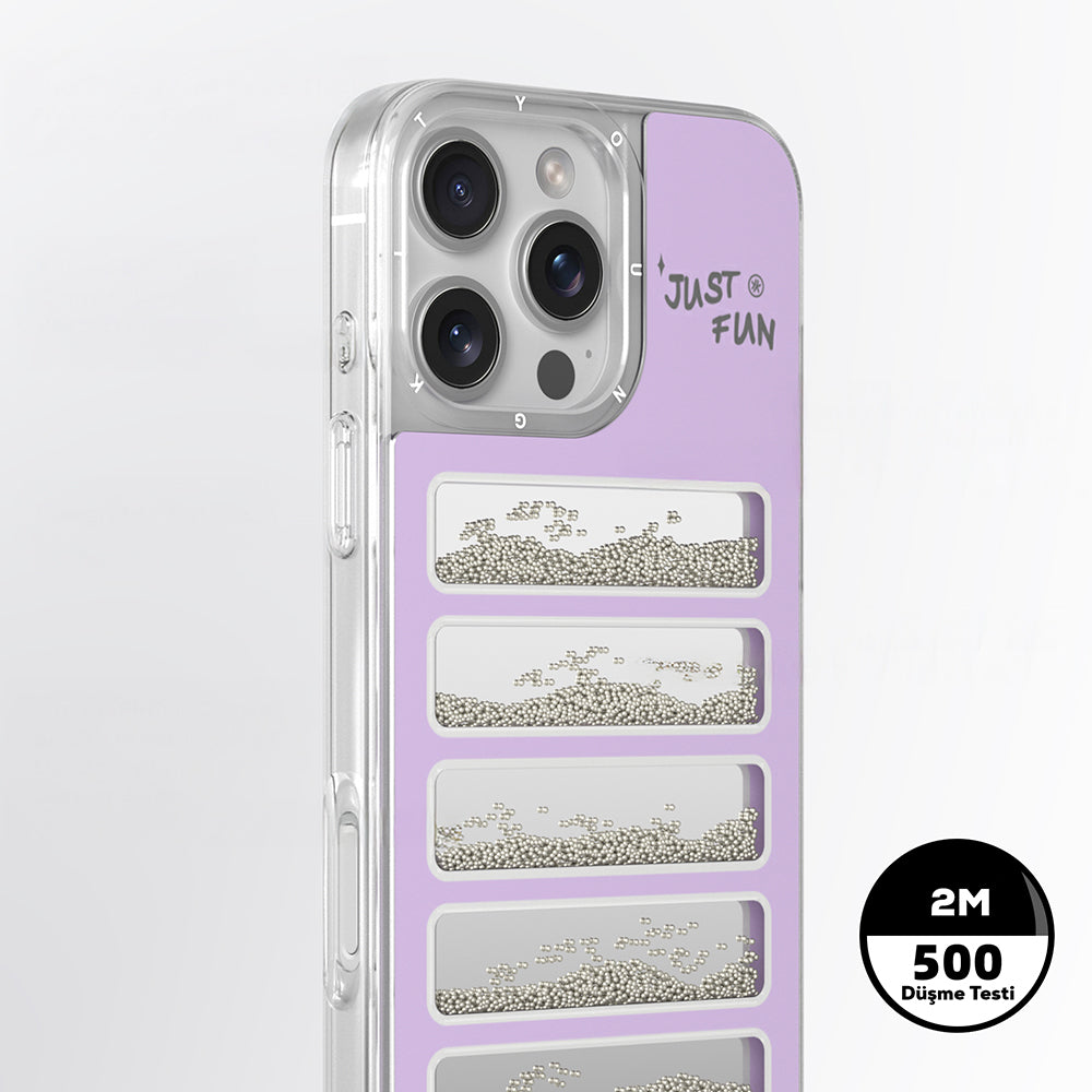 iPhone 16 Pro Max Kılıf Aynalı ve Boncuklu Tasarım Youngkit Jump Serisi Kılıf