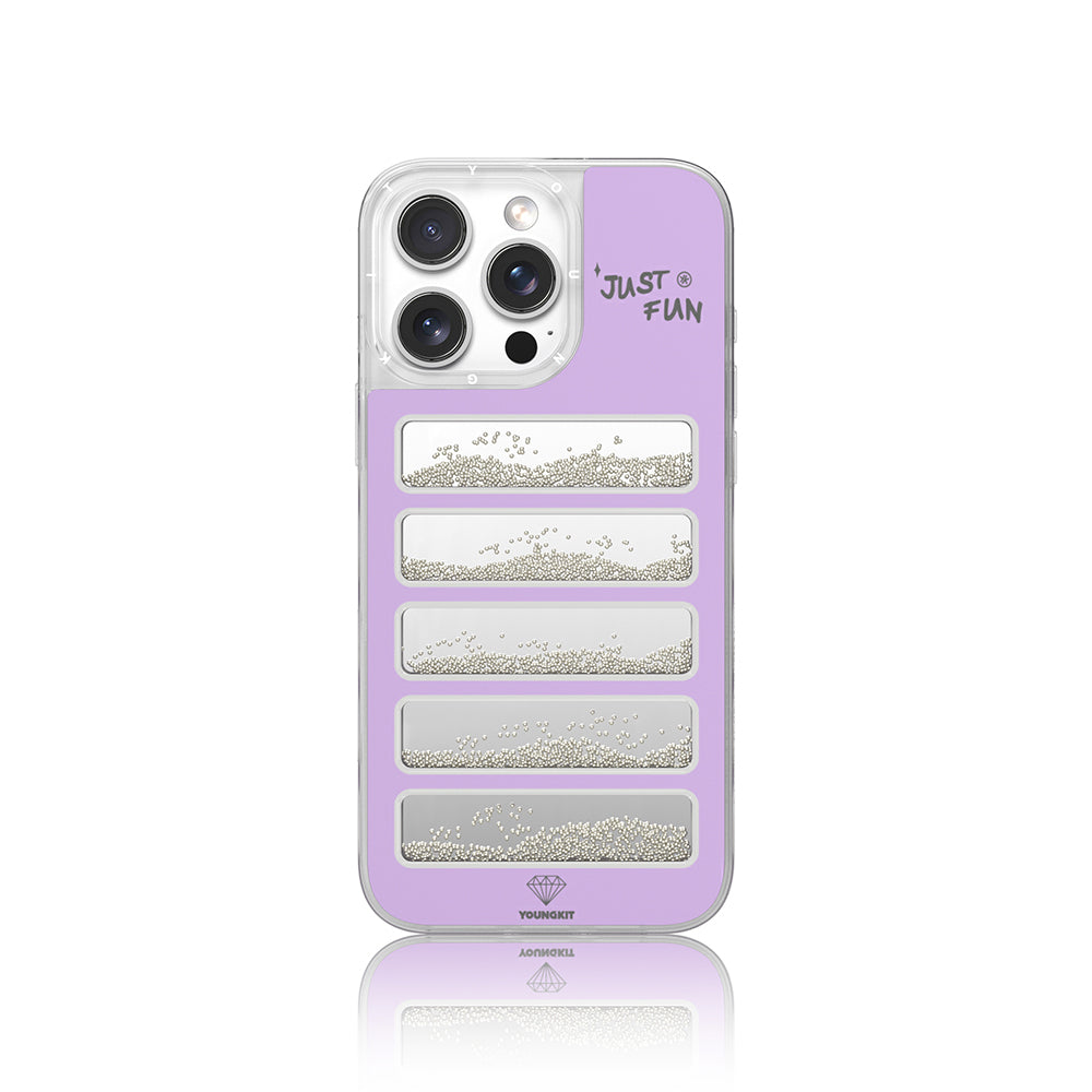 iPhone 16 Pro Max Kılıf Aynalı ve Boncuklu Tasarım Youngkit Jump Serisi Kılıf