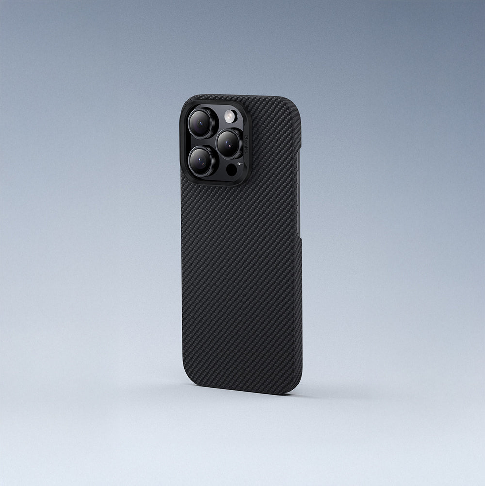 iPhone 16 Pro Max Kılıf Benks M-safe Şarj Özellikli Metal Kamera Çerçeveli Magnetik ArmorAir 600D Kevlar Karbon Fiber Kılıf