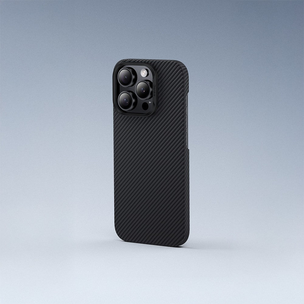 iPhone 16 Pro Max Kılıf Benks M-safe Şarj Özellikli Metal Kamera Çerçeveli Magnetik ArmorAir 600D Kevlar Karbon Fiber Kılıf