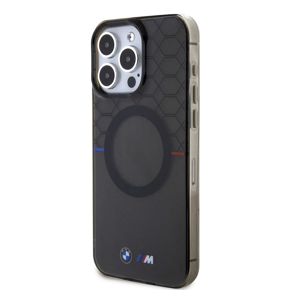 iPhone 16 Pro Max Kılıf BMW Magsafe Şarj Özellikli Transparan M Dizayn Orijinal Lisanslı Kılıf