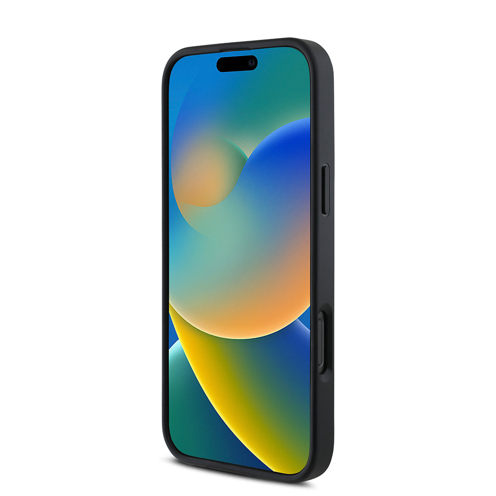 iPhone 16 Pro Max Kılıf DKNY Orijinal Lisanslı M-safe Şarj Özellikli Metal Logolu PU Deri Grained Kılıf