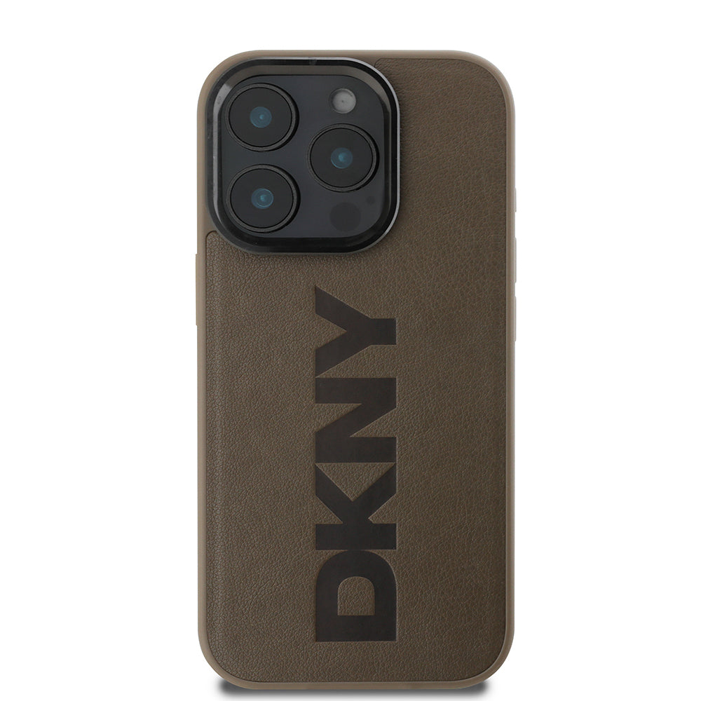 iPhone 16 Pro Max Kılıf DKNY Orijinal Lisanslı M-safe Şarj Özellikli PU Deri Plain Kılıf
