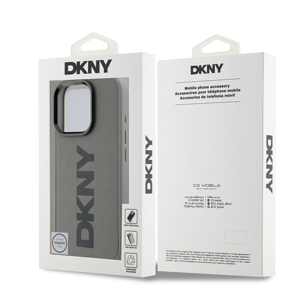 iPhone 16 Pro Max Kılıf DKNY Orijinal Lisanslı M-safe Şarj Özellikli PU Deri Plain Kılıf
