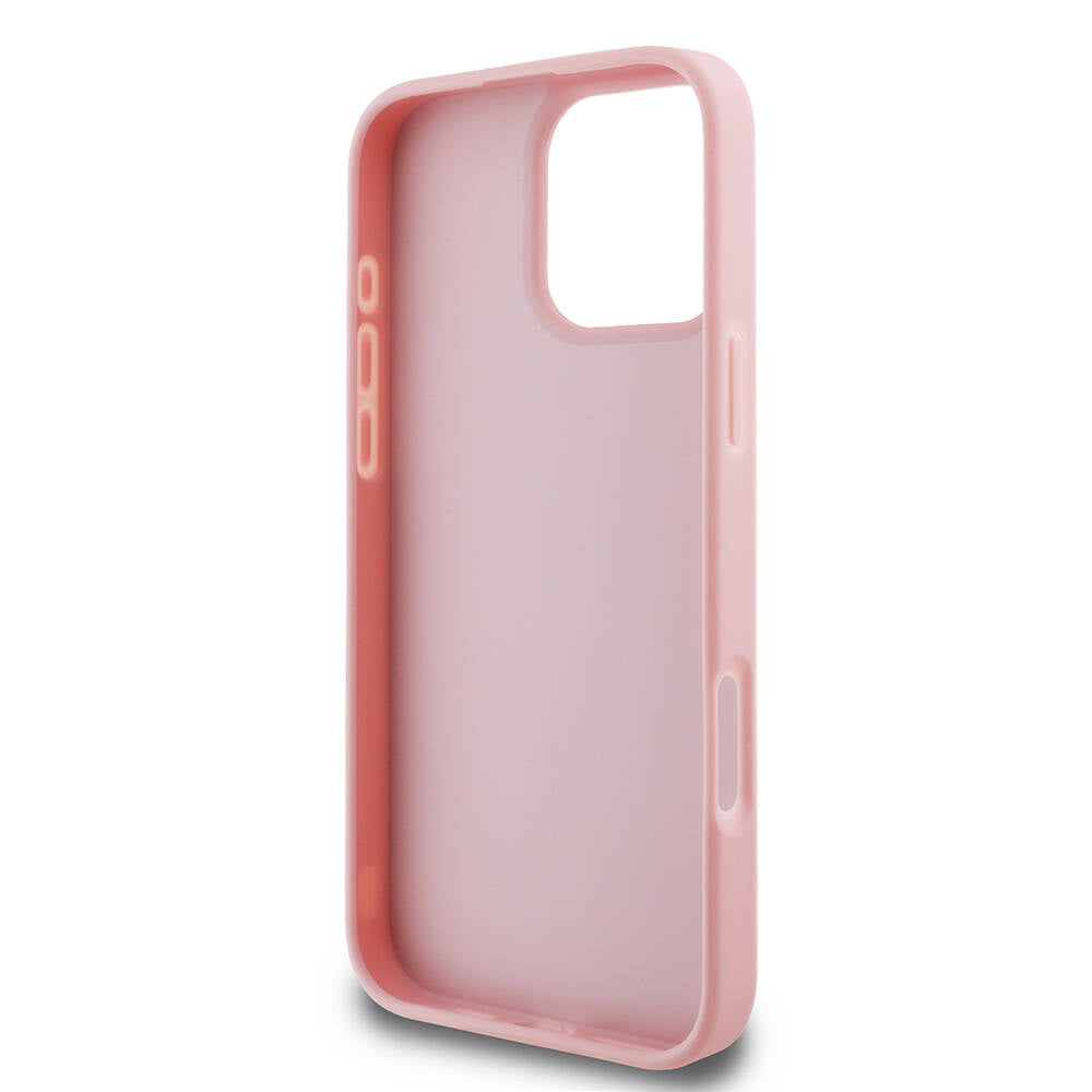 iPhone 16 Pro Max Kılıf Guess Orijinal Lisanslı 4G Büyük Metal Logolu Glitter Kılıf