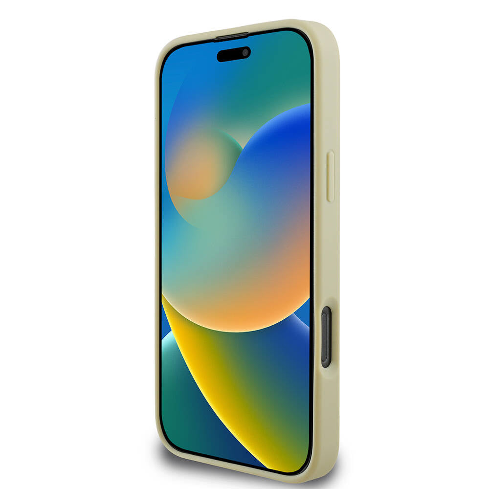 iPhone 16 Pro Max Kılıf Guess Orijinal Lisanslı 4G Büyük Metal Logolu Glitter Kılıf