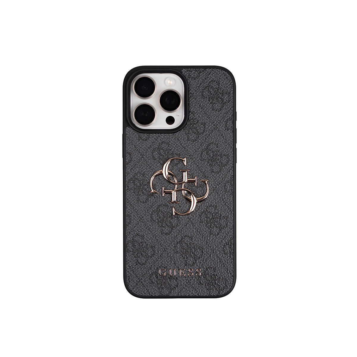iPhone 16 Pro Max Kılıf Guess Orijinal Lisanslı 4G Büyük Metal Logolu Kalın Askılı Kılıf