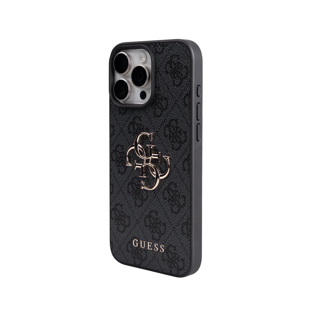 iPhone 16 Pro Max Kılıf Guess Orijinal Lisanslı 4G Büyük Metal Logolu Kalın Askılı Kılıf