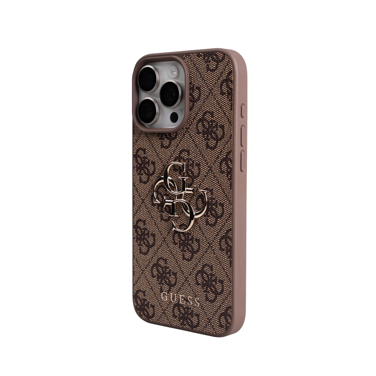 iPhone 16 Pro Max Kılıf Guess Orijinal Lisanslı 4G Büyük Metal Logolu Kalın Askılı Kılıf