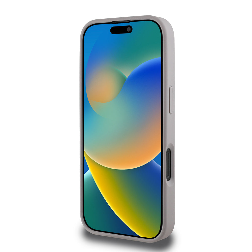 iPhone 16 Pro Max Kılıf Guess Orijinal Lisanslı Gül Baskılı Büyük Metal Logo Dizaynlı Kılıf