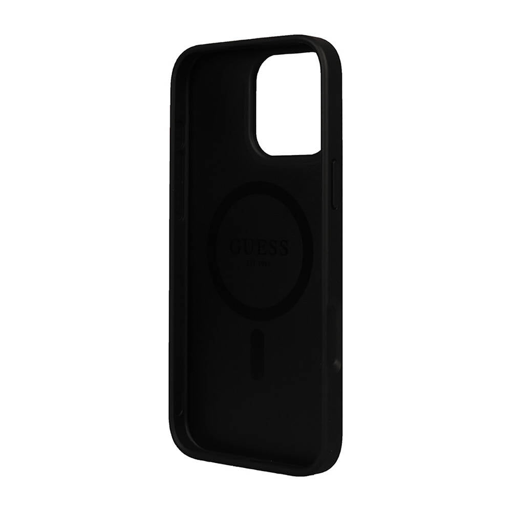 iPhone 16 Pro Max Kılıf Guess Orijinal Lisanslı M-safe Şarj Özellikli Small 4G Classic Kılıf