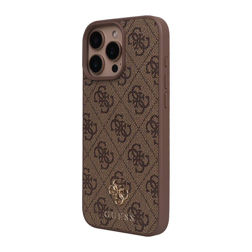 iPhone 16 Pro Max Kılıf Guess Orijinal Lisanslı M-safe Şarj Özellikli Small 4G Classic Kılıf