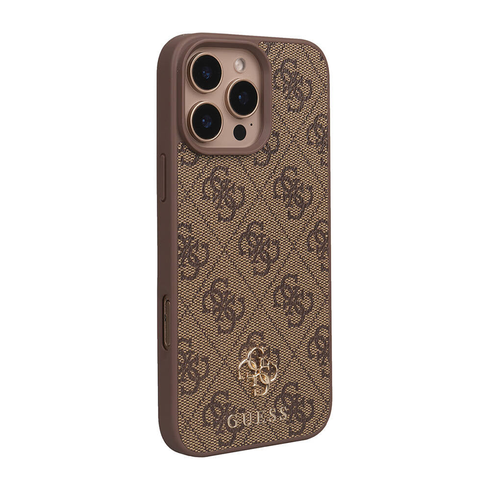 iPhone 16 Pro Max Kılıf Guess Orijinal Lisanslı M-safe Şarj Özellikli Small 4G Classic Kılıf