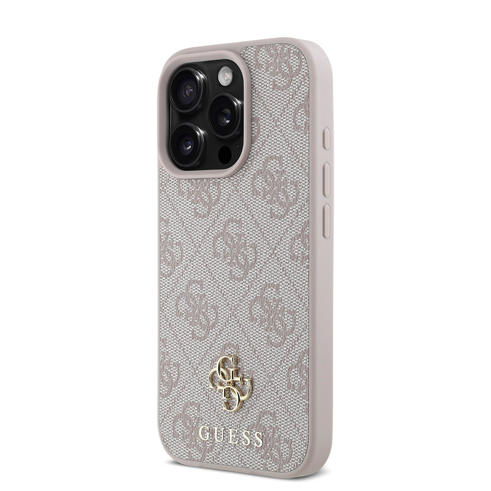 iPhone 16 Pro Max Kılıf Guess Orijinal Lisanslı M-safe Şarj Özellikli Small 4G Classic Kılıf