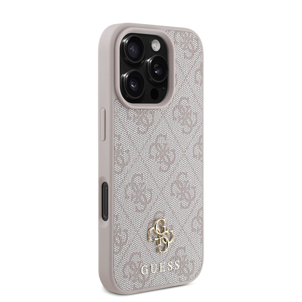 iPhone 16 Pro Max Kılıf Guess Orijinal Lisanslı M-safe Şarj Özellikli Small 4G Classic Kılıf