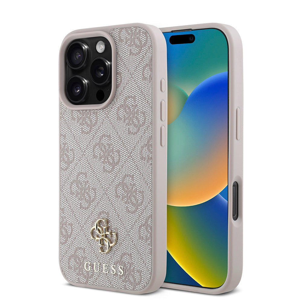 iPhone 16 Pro Max Kılıf Guess Orijinal Lisanslı M-safe Şarj Özellikli Small 4G Classic Kılıf