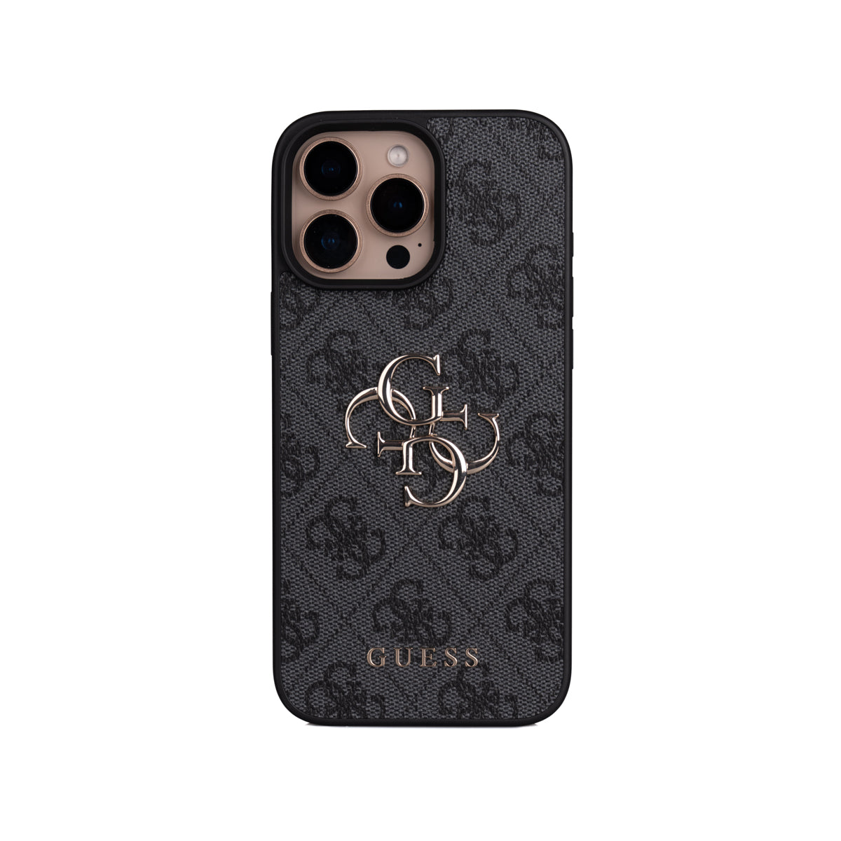 iPhone 16 Pro Max Kılıf Guess Orijinal Lisanslı PU Deri 4G Büyük Metal Logolu Çapraz Vücut Askılı Kılıf