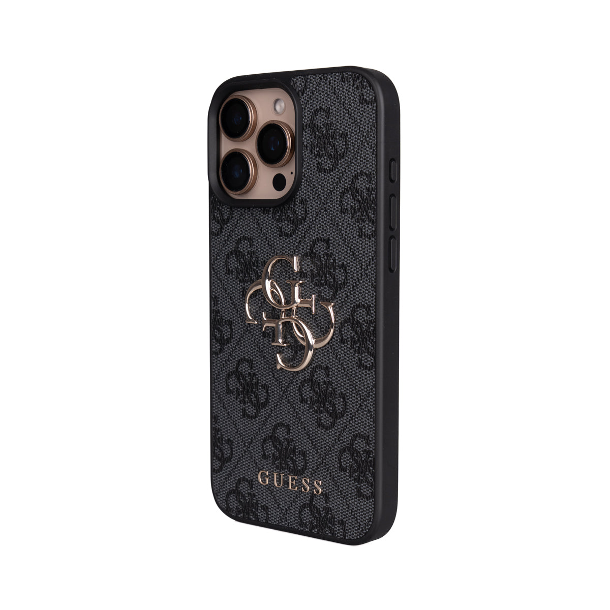 iPhone 16 Pro Max Kılıf Guess Orijinal Lisanslı PU Deri 4G Büyük Metal Logolu Çapraz Vücut Askılı Kılıf