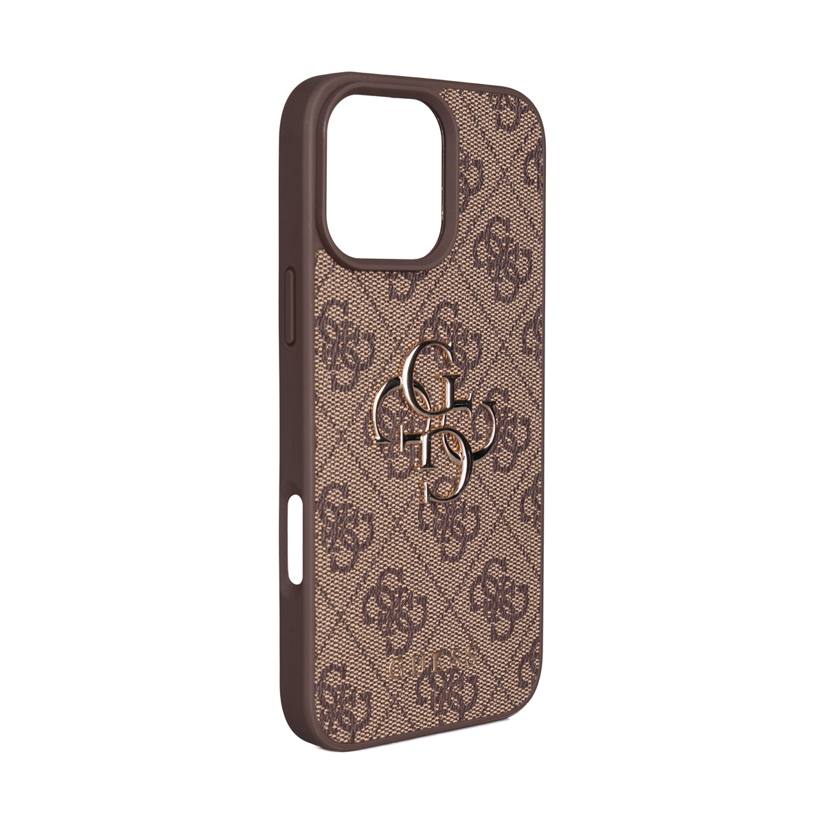 iPhone 16 Pro Max Kılıf Guess Orijinal Lisanslı PU Deri 4G Büyük Metal Logolu Çapraz Vücut Askılı Kılıf